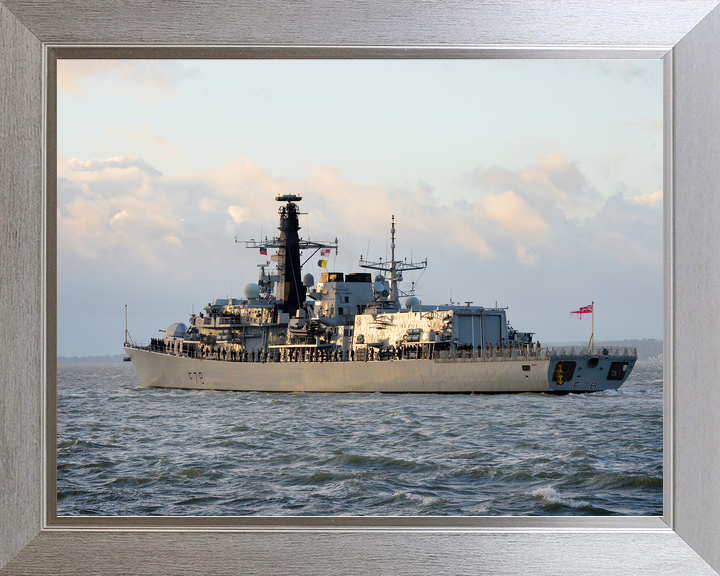 HMS Kent F78 Type 23 Frigate 21 October 2014 Port Side at Sunset Photo Print - Posters, Prints, & Visual Artwork - by Hampshire Prints (image 7 of 9)