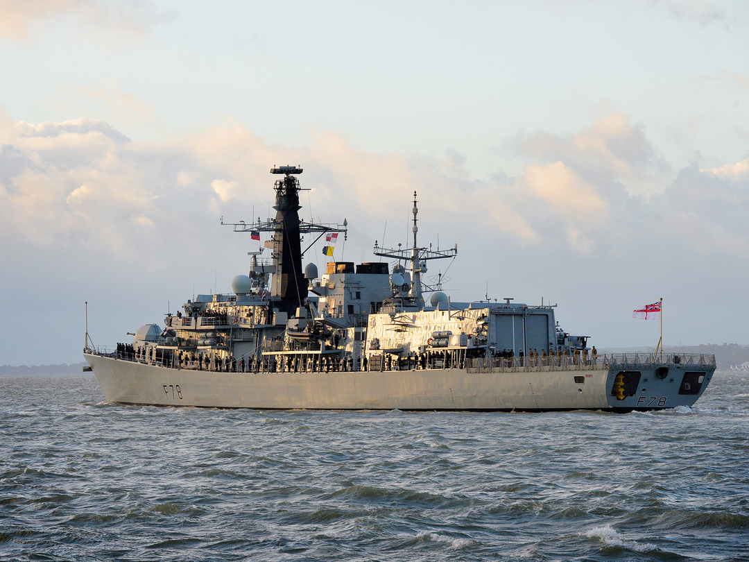HMS Kent F78 Type 23 Frigate 21 October 2014 Port Side at Sunset Photo Print - Posters, Prints, & Visual Artwork - by Hampshire Prints (image 1 of 9)