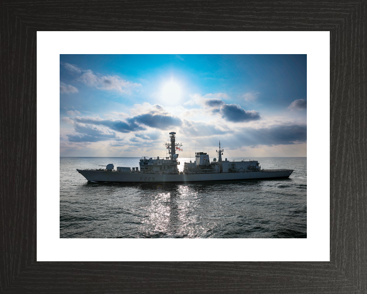 HMS Lancaster F229 Type 23 Frigate 2021 Port Beam View at Sea Photo Print - Posters, Prints, & Visual Artwork - by Hampshire Prints (image 2 of 9)