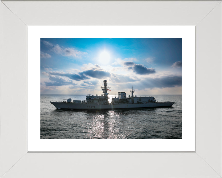 HMS Lancaster F229 Type 23 Frigate 2021 Port Beam View at Sea Photo Print - Posters, Prints, & Visual Artwork - by Hampshire Prints (image 4 of 9)