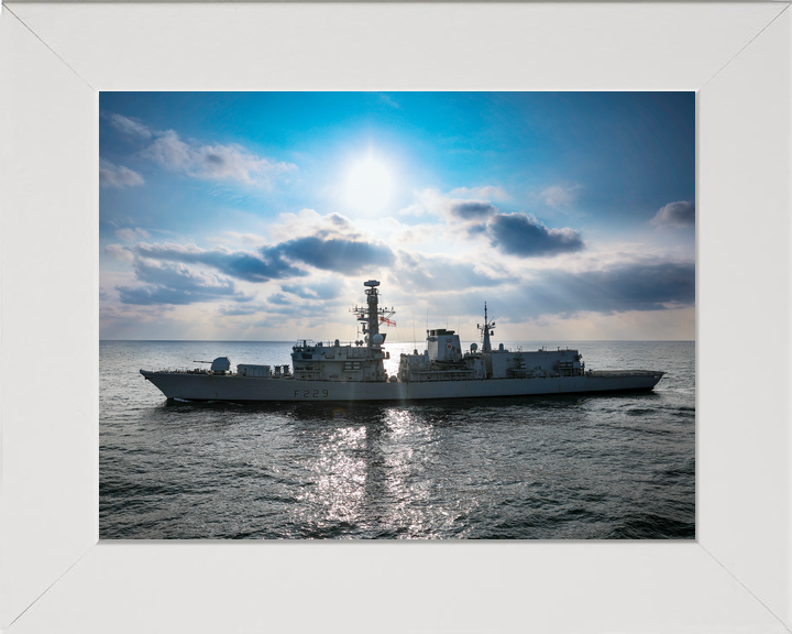 HMS Lancaster F229 Type 23 Frigate 2021 Port Beam View at Sea Photo Print - Posters, Prints, & Visual Artwork - by Hampshire Prints (image 5 of 9)