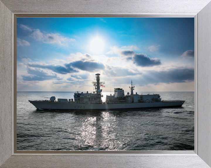 HMS Lancaster F229 Type 23 Frigate 2021 Port Beam View at Sea Photo Print - Posters, Prints, & Visual Artwork - by Hampshire Prints (image 7 of 9)