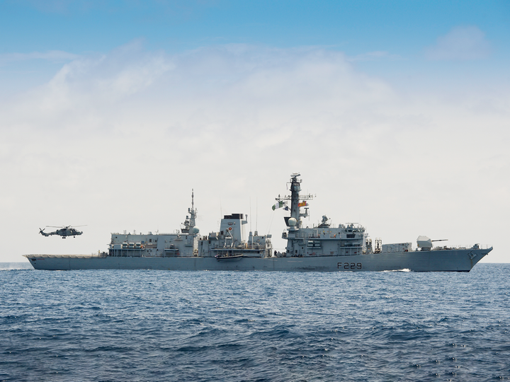 HMS Lancaster F229 Type 23 Frigate 2015 Starboard Beam at Sea Photo Print - Posters, Prints, & Visual Artwork - by Hampshire Prints (image 1 of 9)