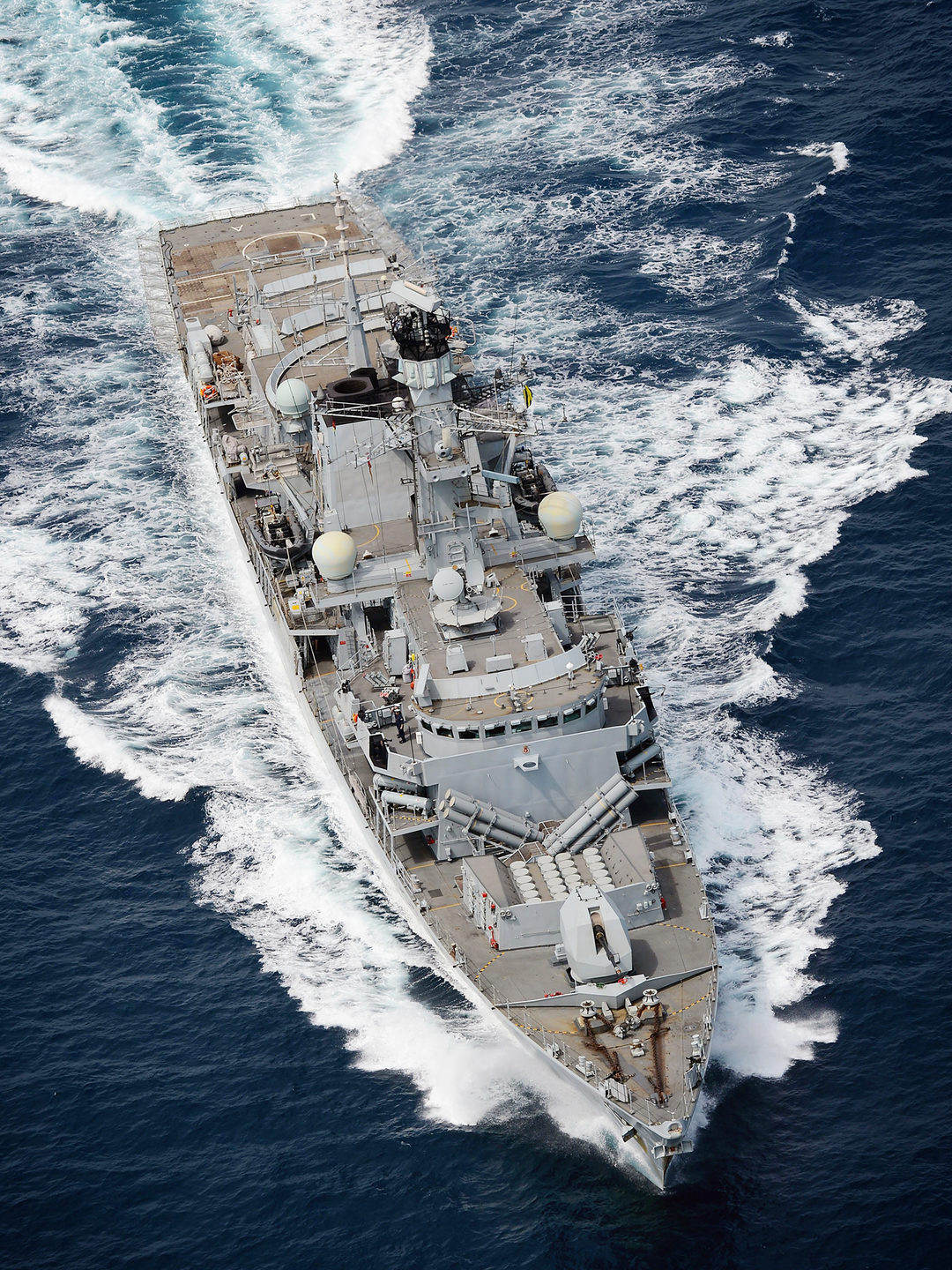 HMS Lancaster F229 Type 23 Frigate 2015 From Above Photo Print - Posters, Prints, & Visual Artwork - by Hampshire Prints (image 1 of 9)