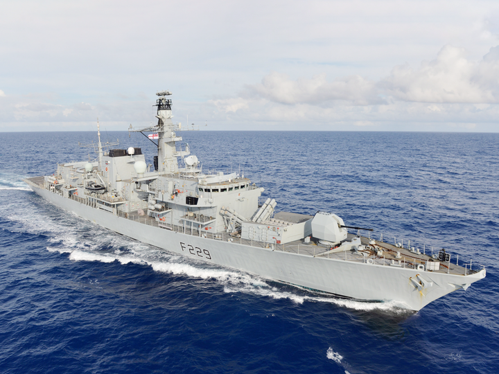 HMS Lancaster F229 Type 23 Frigate 2013 Underway Photo Print - Posters, Prints, & Visual Artwork - by Hampshire Prints (image 1 of 9)