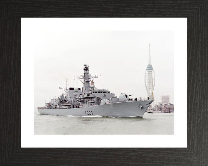 HMS Lancaster F229 Type 23 Frigate 2013 Leaving Portsmouth Photo Print - Posters, Prints, & Visual Artwork - by Hampshire Prints (image 2 of 9)