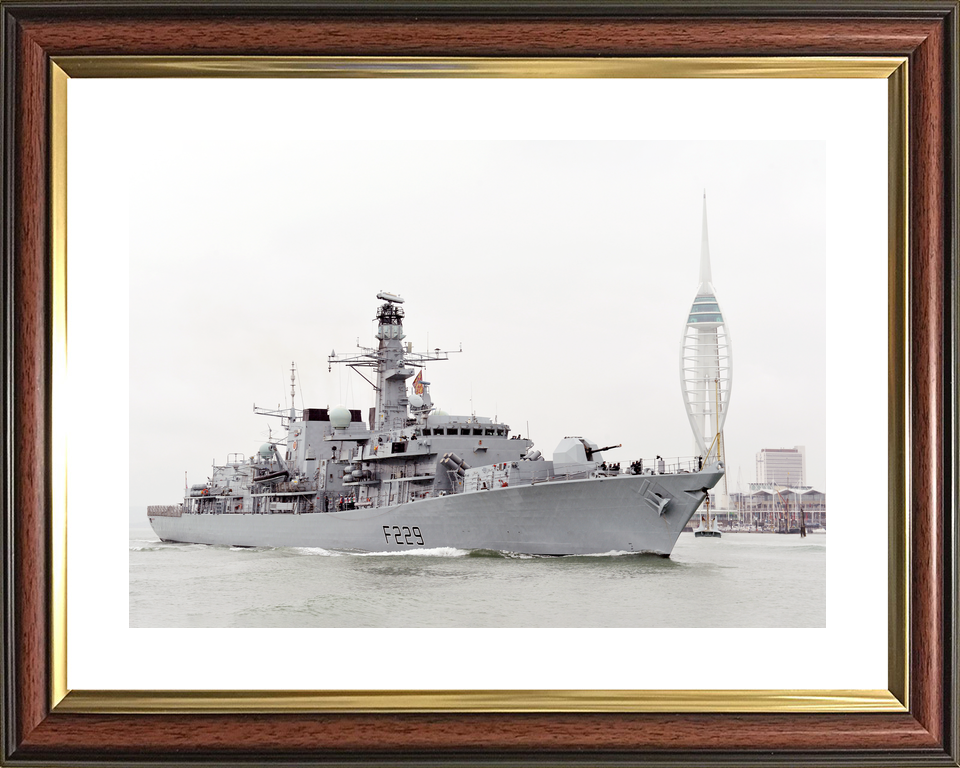 HMS Lancaster F229 Type 23 Frigate 2013 Leaving Portsmouth Photo Print - Posters, Prints, & Visual Artwork - by Hampshire Prints (image 8 of 9)