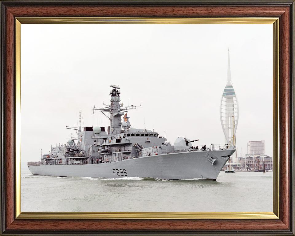 HMS Lancaster F229 Type 23 Frigate 2013 Leaving Portsmouth Photo Print - Posters, Prints, & Visual Artwork - by Hampshire Prints (image 9 of 9)