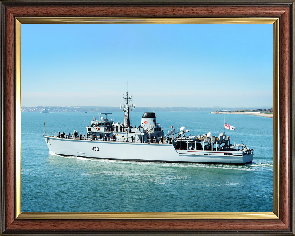 HMS Ledbury M30 Hunt Class Minesweeper 2013 Photo Print - Posters, Prints, & Visual Artwork - by Hampshire Prints (image 9 of 9)