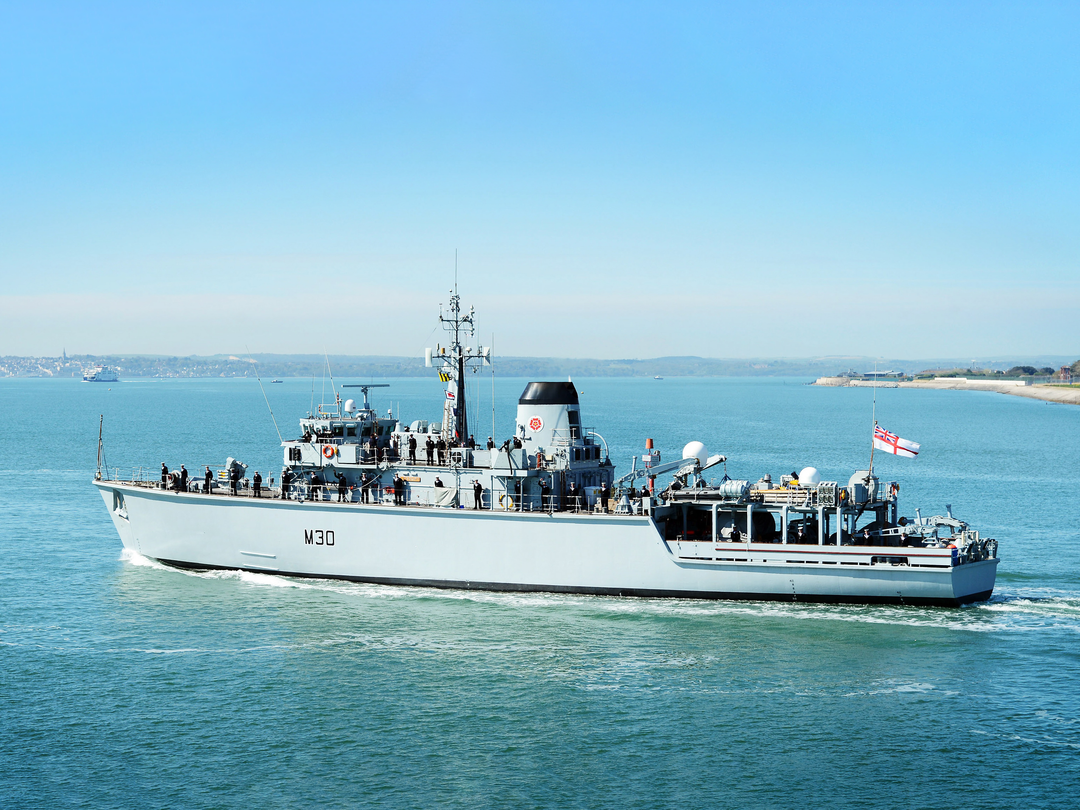 HMS Ledbury M30 Hunt Class Minesweeper 2013 Photo Print - Posters, Prints, & Visual Artwork - by Hampshire Prints (image 1 of 9)