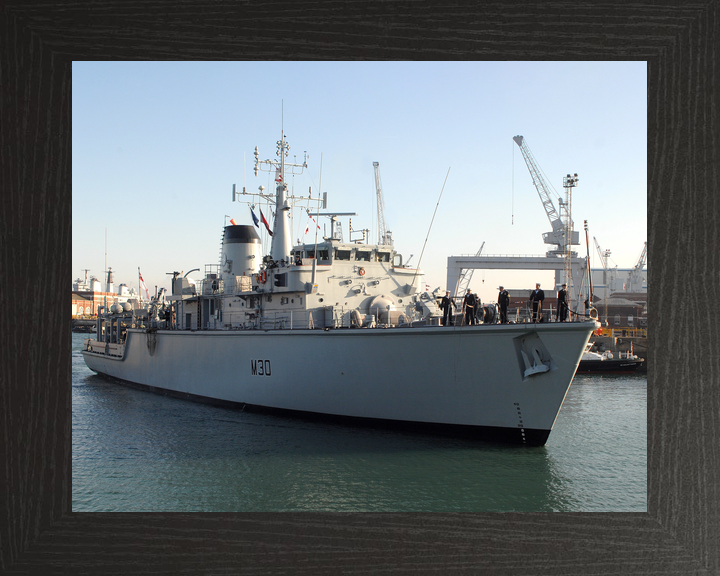 HMS Ledbury M30 Hunt Class Minesweeper 2008 Leaving Harbour Photo Print - Posters, Prints, & Visual Artwork - by Hampshire Prints (image 3 of 9)