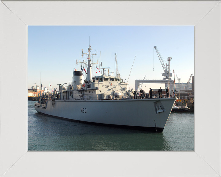HMS Ledbury M30 Hunt Class Minesweeper 2008 Leaving Harbour Photo Print - Posters, Prints, & Visual Artwork - by Hampshire Prints (image 5 of 9)