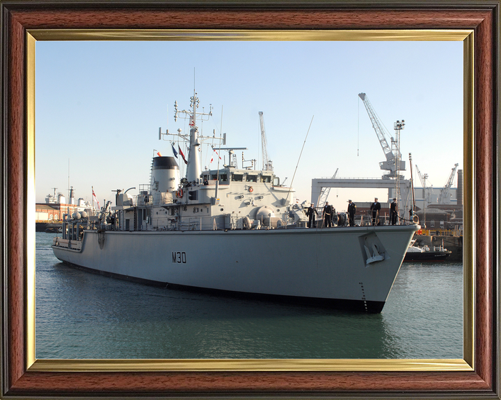 HMS Ledbury M30 Hunt Class Minesweeper 2008 Leaving Harbour Photo Print - Posters, Prints, & Visual Artwork - by Hampshire Prints (image 9 of 9)