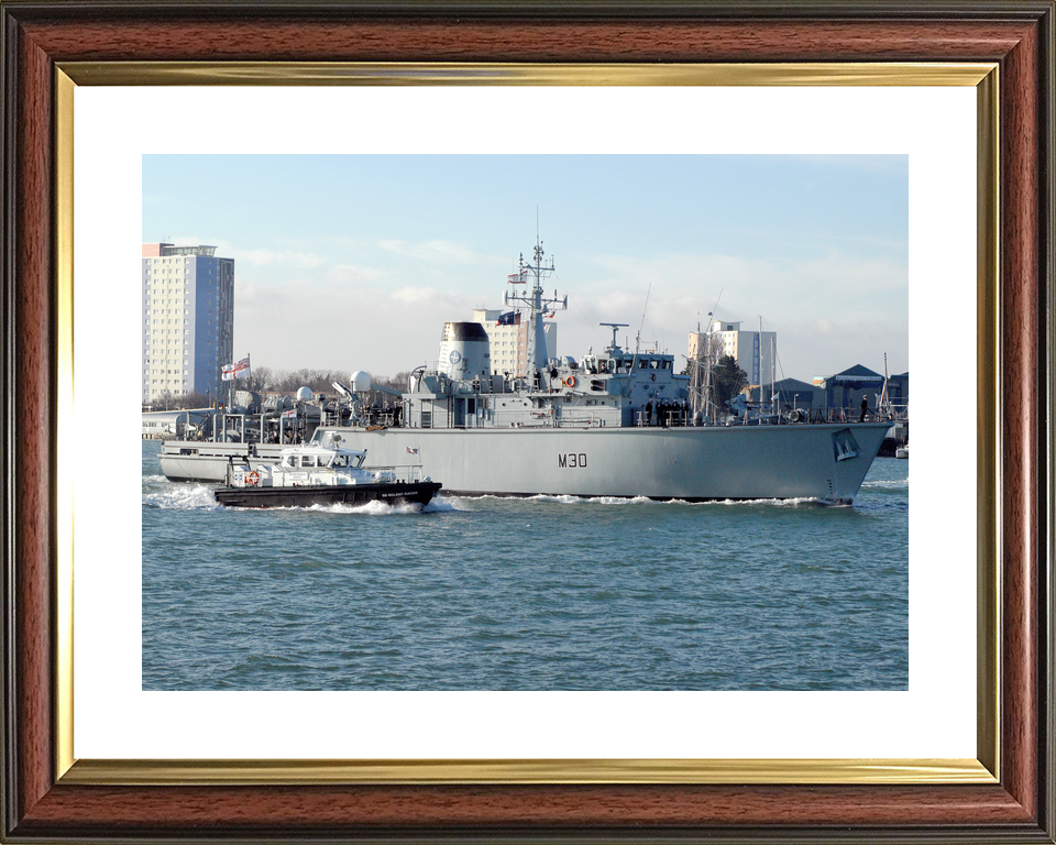HMS Ledbury M30 Hunt Class Minesweeper 2008 Photo Print - Posters, Prints, & Visual Artwork - by Hampshire Prints (image 8 of 9)