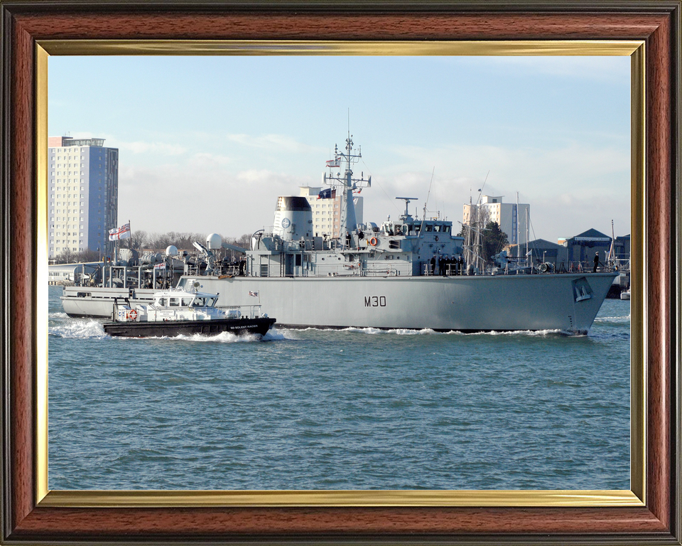 HMS Ledbury M30 Hunt Class Minesweeper 2008 Photo Print - Posters, Prints, & Visual Artwork - by Hampshire Prints (image 9 of 9)