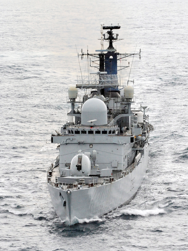 HMS Liverpool D92 Type 42 Destroyer 2012 Bow View at Sea Photo Print - Posters, Prints, & Visual Artwork - by Hampshire Prints (image 1 of 9)