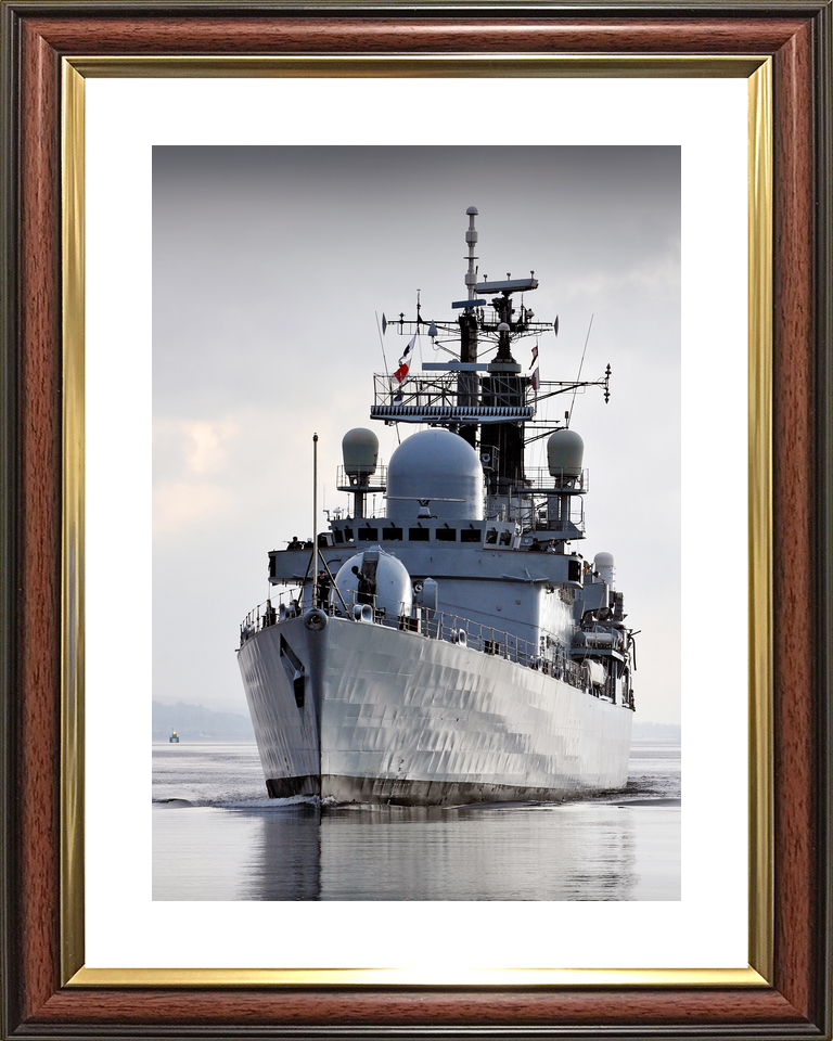 HMS Liverpool D92 Type 42 Destroyer 2012 Low Port Bow Reflections Photo Print - Posters, Prints, & Visual Artwork - by Hampshire Prints (image 8 of 9)