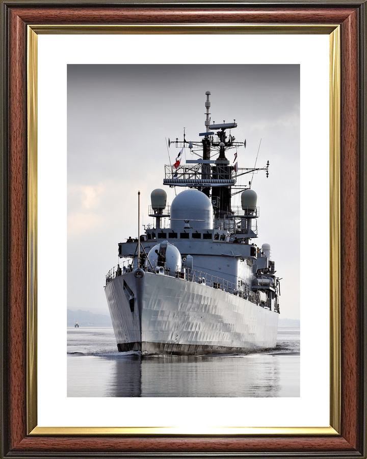 HMS Liverpool D92 Type 42 Destroyer 2012 Low Port Bow Reflections Photo Print - Posters, Prints, & Visual Artwork - by Hampshire Prints (image 8 of 9)