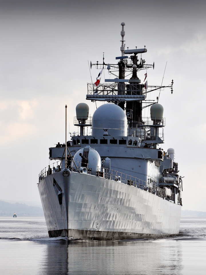 HMS Liverpool D92 Type 42 Destroyer 2012 Low Port Bow Reflections Photo Print - Posters, Prints, & Visual Artwork - by Hampshire Prints (image 1 of 9)