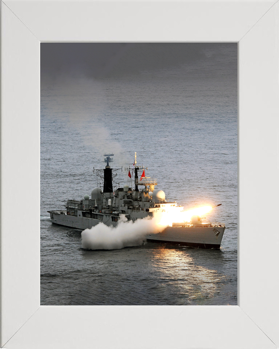 HMS Liverpool D92 Type 42 Destroyer 2011 Firing Sea Dart Missile Photo Print - Posters, Prints, & Visual Artwork - by Hampshire Prints (image 5 of 9)