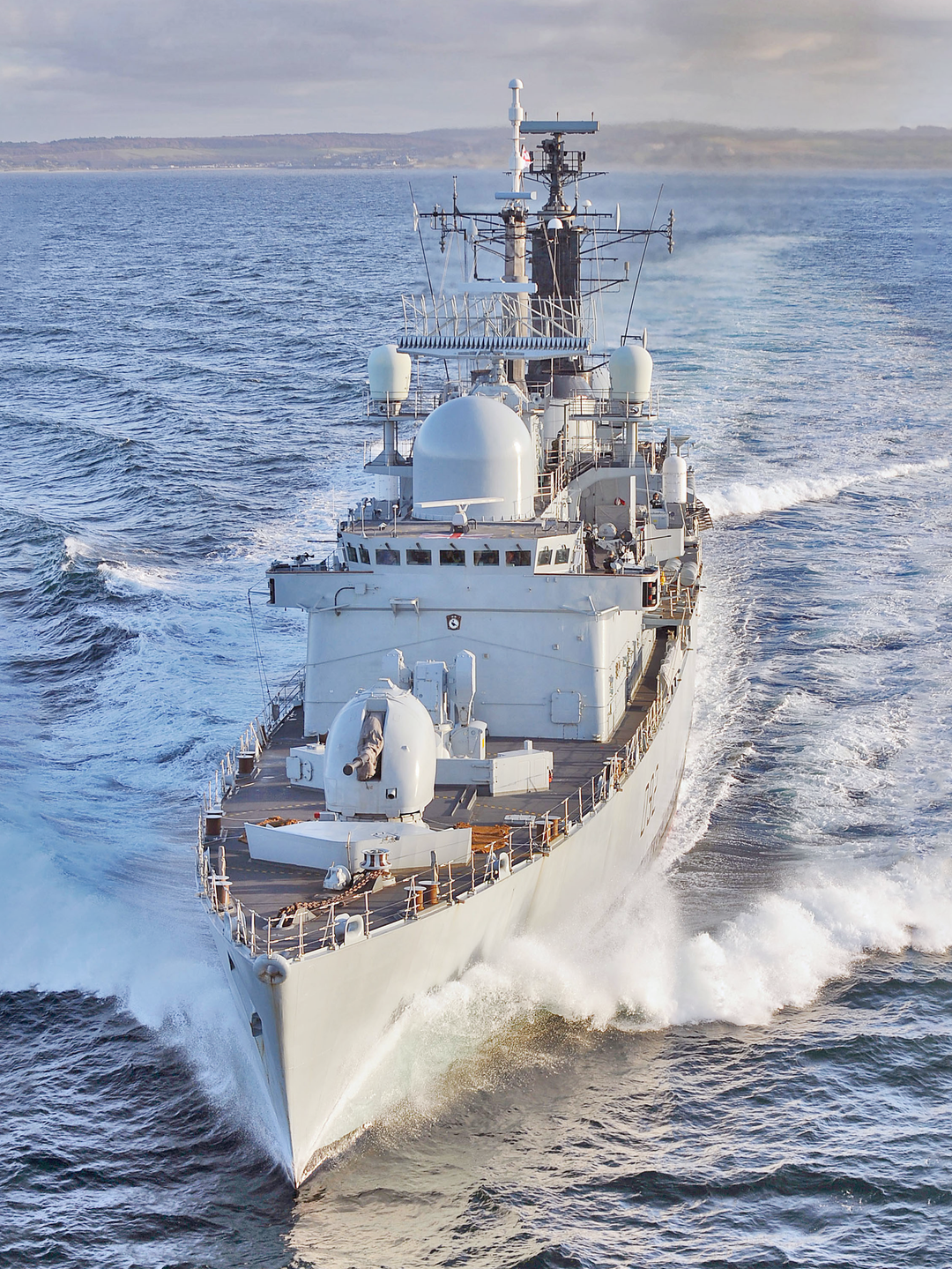 HMS Liverpool D92 Type 42 Destroyer 2010 Underway High Bow View Photo Print - Posters, Prints, & Visual Artwork - by Hampshire Prints (image 1 of 9)