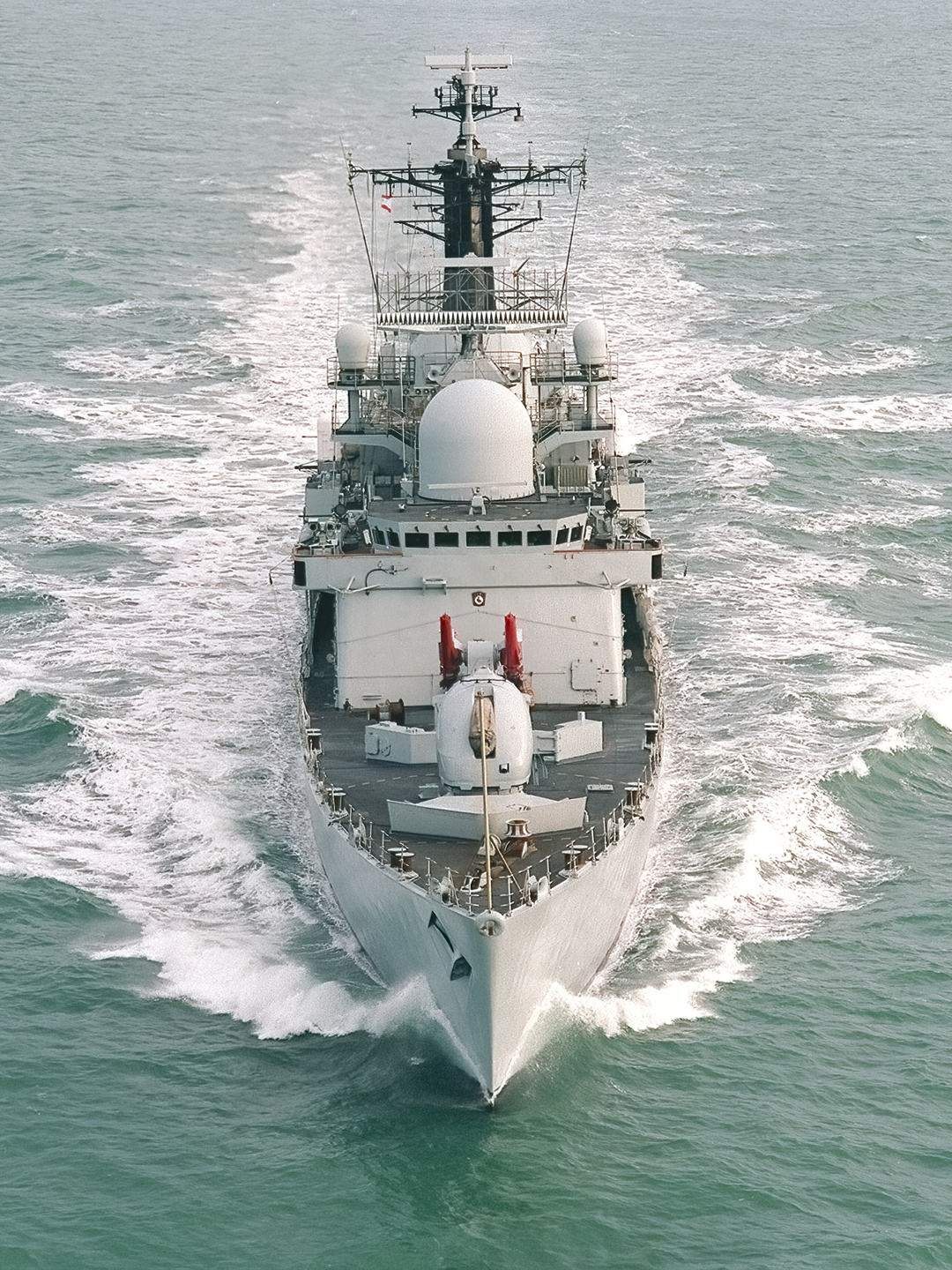 HMS Liverpool D92 Type 42 Destroyer 2001 Bow View Portrait Photo Print - Posters, Prints, & Visual Artwork - by Hampshire Prints (image 1 of 9)