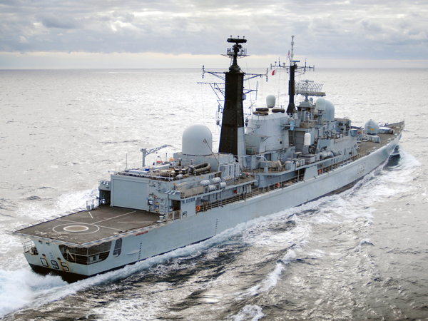 HMS Manchester D95 Type 42 Destroyer Starboard Quarter View