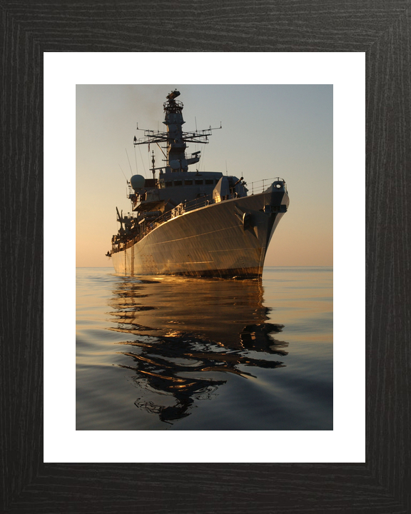 HMS Marlborough F233 Type 23 Frigate November 2004 Starboard Bow Reflections Photo Print - Posters, Prints, & Visual Artwork - by Hampshire Prints (image 2 of 9)