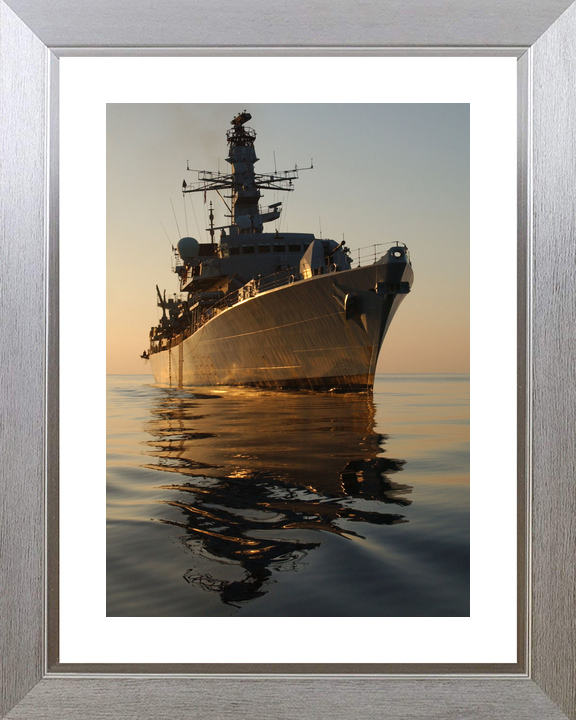 HMS Marlborough F233 Type 23 Frigate November 2004 Starboard Bow Reflections Photo Print - Posters, Prints, & Visual Artwork - by Hampshire Prints (image 6 of 9)