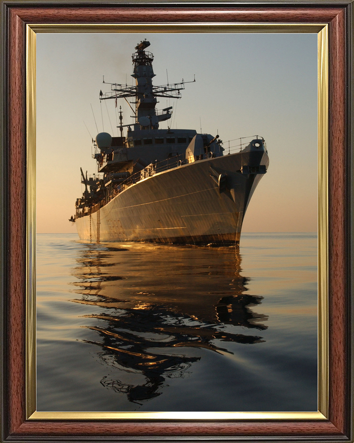 HMS Marlborough F233 Type 23 Frigate November 2004 Starboard Bow Reflections Photo Print - Posters, Prints, & Visual Artwork - by Hampshire Prints (image 9 of 9)
