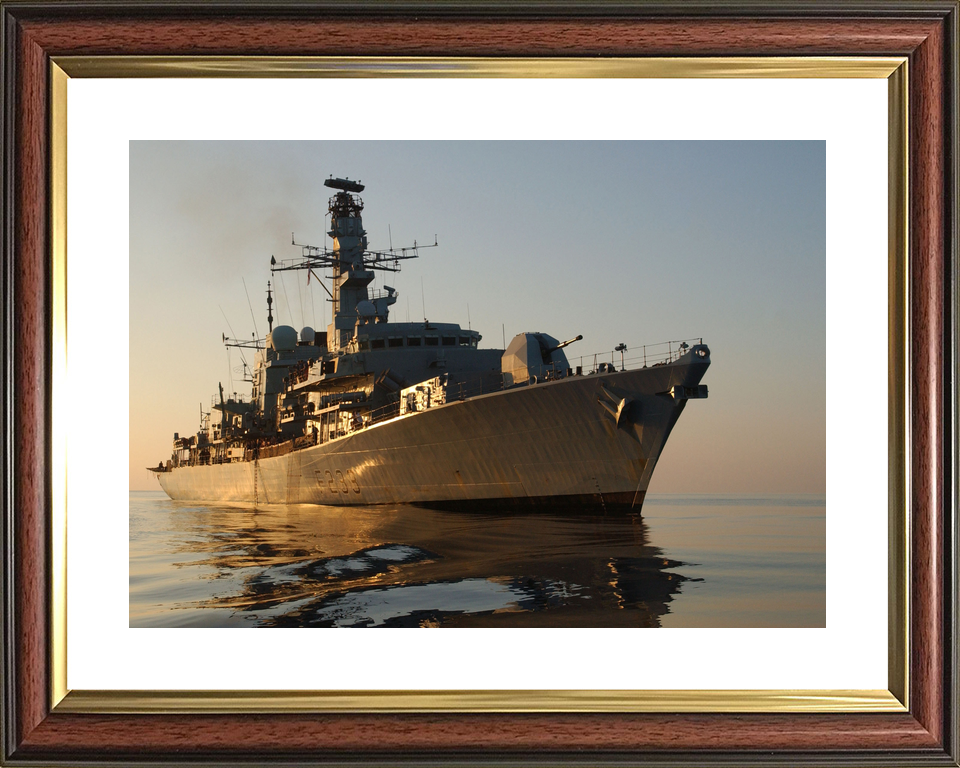 HMS Marlborough F233 Type 23 Frigate November 2004 At Sunset Photo Print - Posters, Prints, & Visual Artwork - by Hampshire Prints (image 8 of 9)