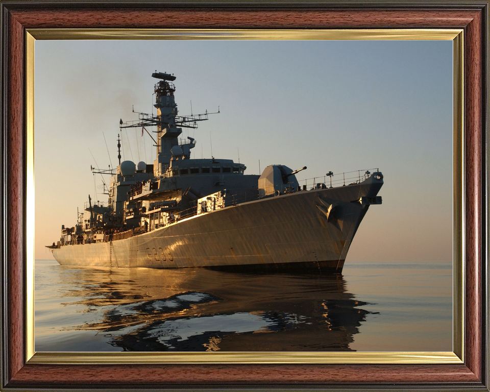 HMS Marlborough F233 Type 23 Frigate November 2004 At Sunset Photo Print - Posters, Prints, & Visual Artwork - by Hampshire Prints (image 9 of 9)