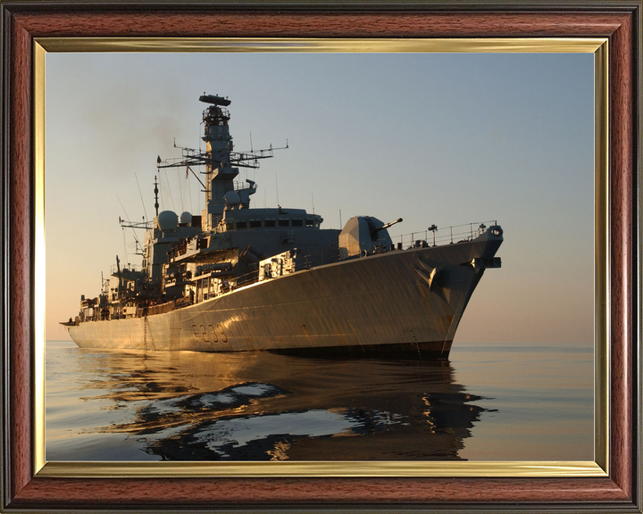 HMS Marlborough F233 Type 23 Frigate November 2004 At Sunset Photo Print - Posters, Prints, & Visual Artwork - by Hampshire Prints (image 9 of 9)