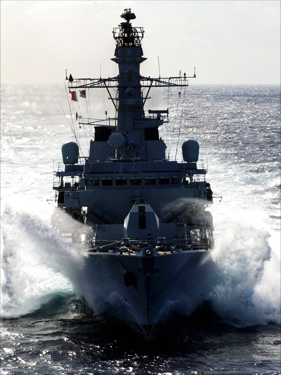 HMS Marlborough F233 Type 23 Frigate June 2003 At Sea Bow View Photo Print - Posters, Prints, & Visual Artwork - by Hampshire Prints (image 1 of 9)