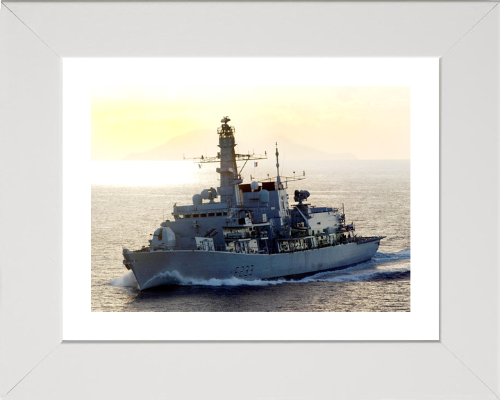 HMS Marlborough F233 Type 23 Frigate June 2003 Port Side at Sunset Photo Print - Posters, Prints, & Visual Artwork - by Hampshire Prints (image 4 of 9)