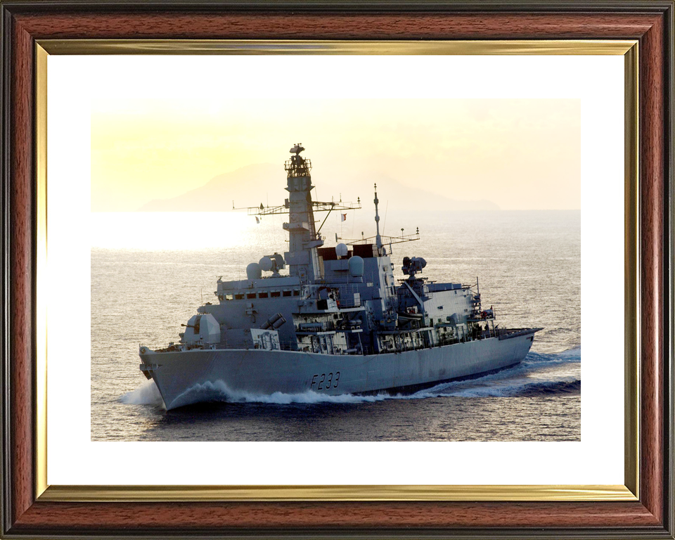 HMS Marlborough F233 Type 23 Frigate June 2003 Port Side at Sunset Photo Print - Posters, Prints, & Visual Artwork - by Hampshire Prints (image 8 of 9)