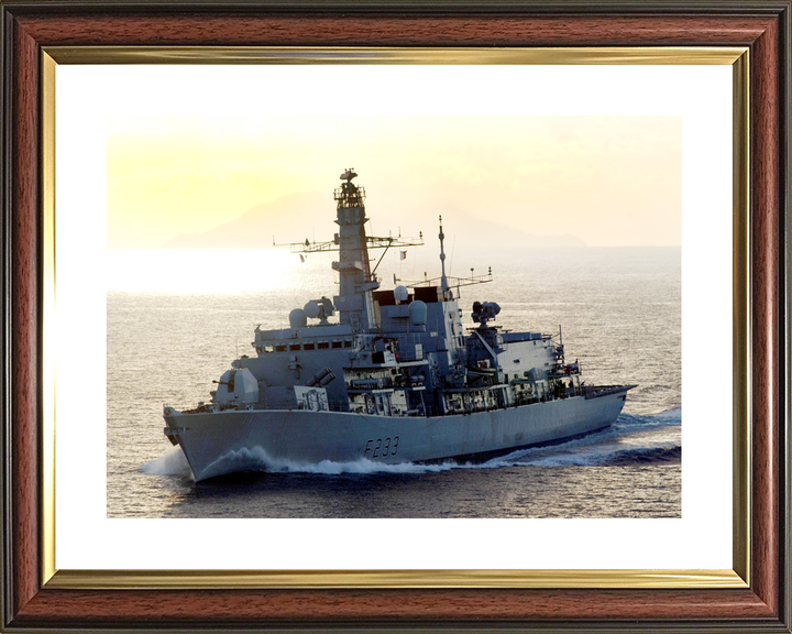 HMS Marlborough F233 Type 23 Frigate June 2003 Port Side at Sunset Photo Print - Posters, Prints, & Visual Artwork - by Hampshire Prints (image 8 of 9)