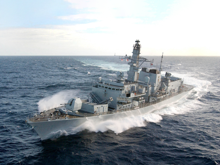 HMS Marlborough F233 Type 23 Frigate June 2003 Starboard Turn Photo Print - Posters, Prints, & Visual Artwork - by Hampshire Prints (image 1 of 9)
