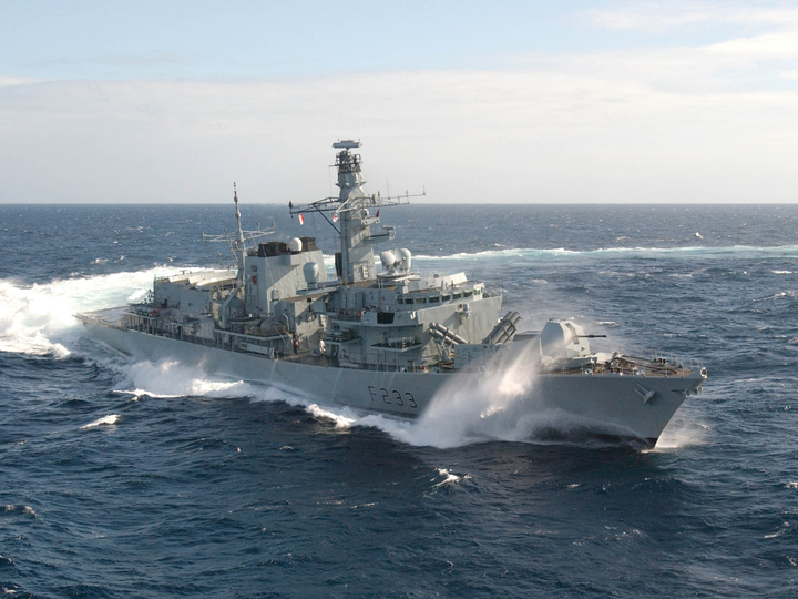 HMS Marlborough F233 Type 23 Frigate June 2003 Turning to Port Photo Print - Posters, Prints, & Visual Artwork - by Hampshire Prints (image 1 of 9)
