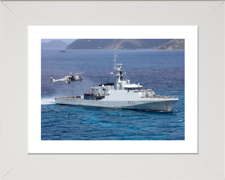 HMS Medway P223 River Class Patrol Vessel August 2020 With Helicopter Photo Print - Posters, Prints, & Visual Artwork - by Hampshire Prints (image 4 of 9)