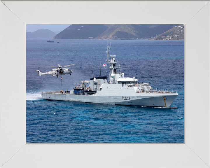 HMS Medway P223 River Class Patrol Vessel August 2020 With Helicopter Photo Print - Posters, Prints, & Visual Artwork - by Hampshire Prints (image 5 of 9)