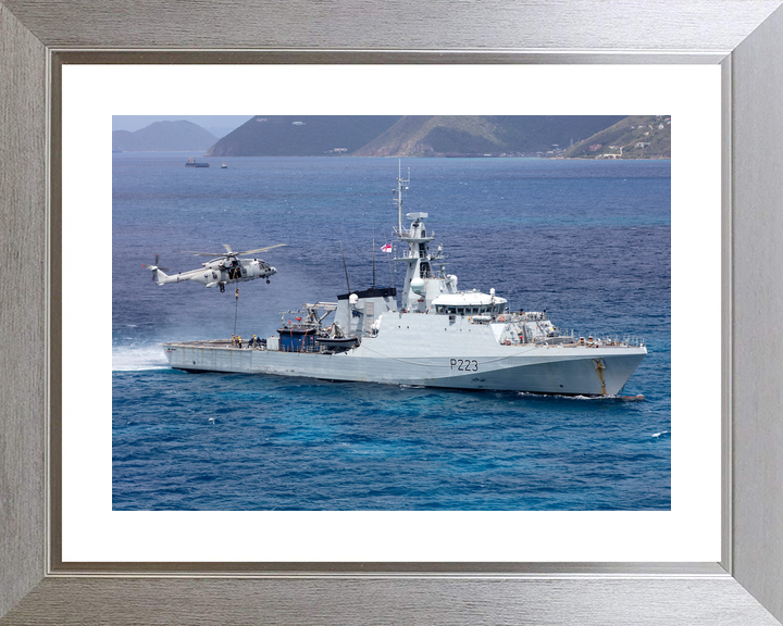 HMS Medway P223 River Class Patrol Vessel August 2020 With Helicopter Photo Print - Posters, Prints, & Visual Artwork - by Hampshire Prints (image 6 of 9)