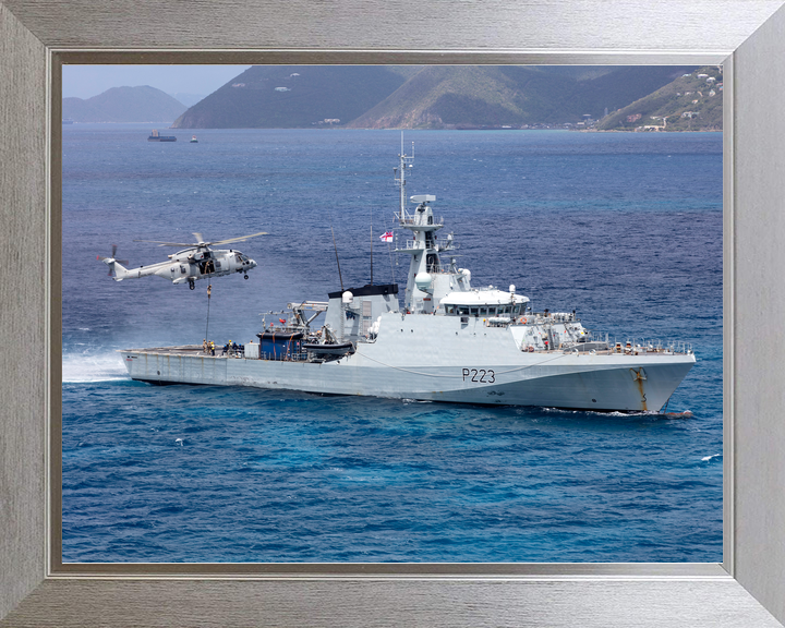 HMS Medway P223 River Class Patrol Vessel August 2020 With Helicopter Photo Print - Posters, Prints, & Visual Artwork - by Hampshire Prints (image 7 of 9)