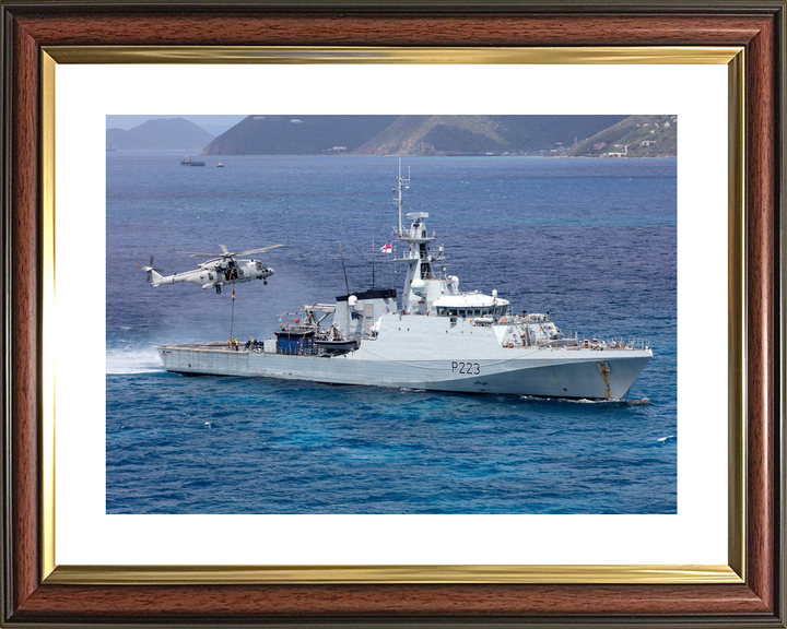 HMS Medway P223 River Class Patrol Vessel August 2020 With Helicopter Photo Print - Posters, Prints, & Visual Artwork - by Hampshire Prints (image 8 of 9)