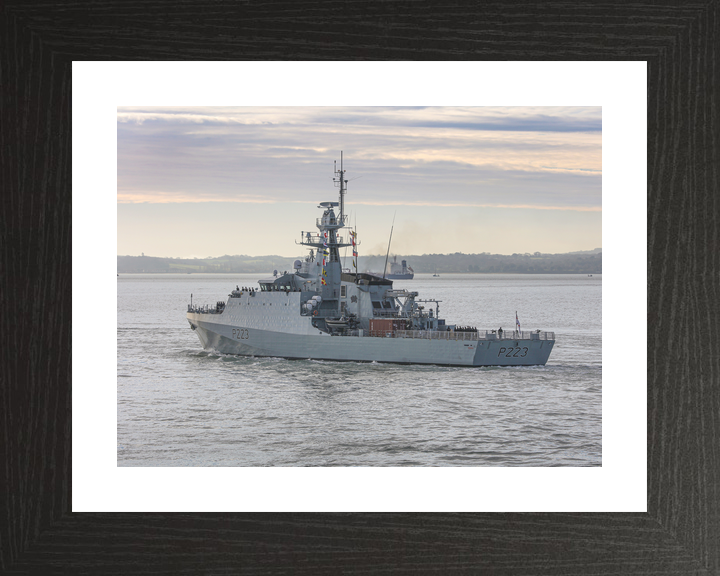 HMS Medway P223 River Class Patrol Vessel January 2020 Port Side View at Sea Photo Print - Posters, Prints, & Visual Artwork - by Hampshire Prints (image 2 of 9)