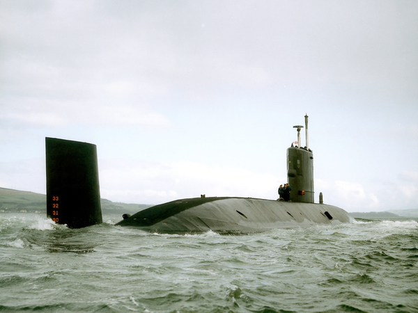 HMS Swiftsure S126 Swiftsure Class Submarine 1991 Clyde
