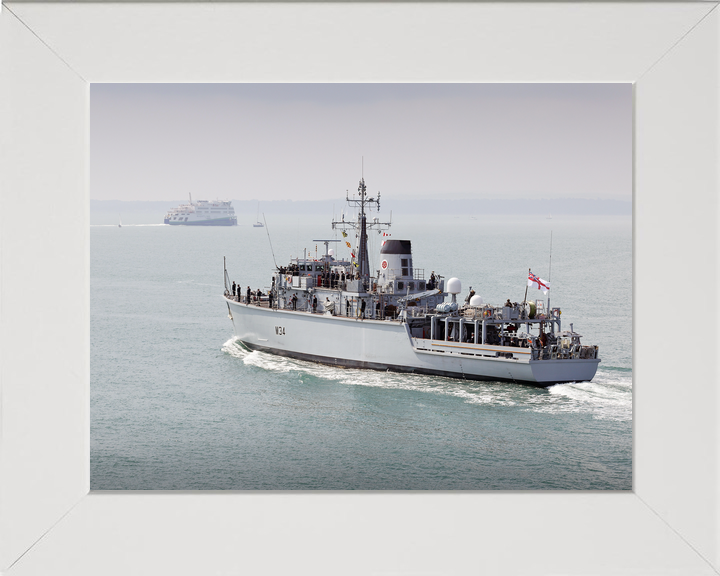 HMS Middleton M34 Hunt Class Mine Warfare Vessel July 2021 Photo Print - Posters, Prints, & Visual Artwork - by Hampshire Prints (image 5 of 9)