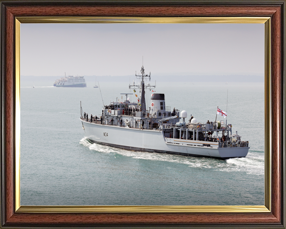HMS Middleton M34 Hunt Class Mine Warfare Vessel July 2021 Photo Print - Posters, Prints, & Visual Artwork - by Hampshire Prints (image 9 of 9)