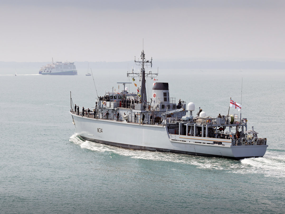 HMS Middleton M34 Hunt Class Mine Warfare Vessel July 2021 Photo Print - Posters, Prints, & Visual Artwork - by Hampshire Prints (image 1 of 9)