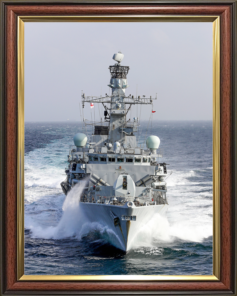 HMS Montrose F236 Type 23 Frigate January 2020 Low Bow View Photo Print - Posters, Prints, & Visual Artwork - by Hampshire Prints (image 9 of 9)